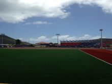 Grama Sintética - Estadio de biesbol infantil St. Marteen